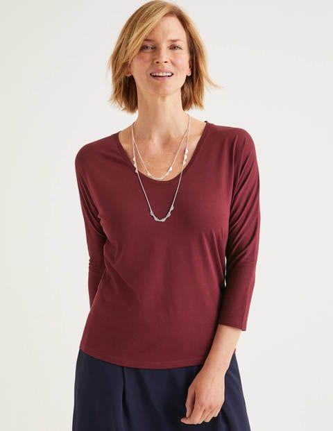 Supersoft Easy Voop Tee - Maroon Supersoft Easy Voop Tee - Maroon