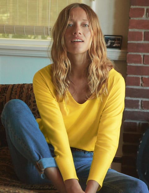 Supersoft Easy Voop Tee - Maize Supersoft Easy Voop Tee - Maize
