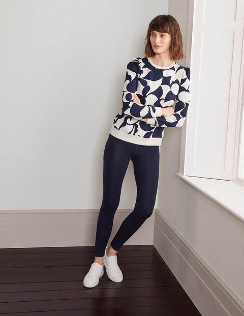 Puff Sleeve Sweatshirt - Navy, Teardrop Swirl Puff Sleeve Sweatshirt - Navy, Teardrop Swirl