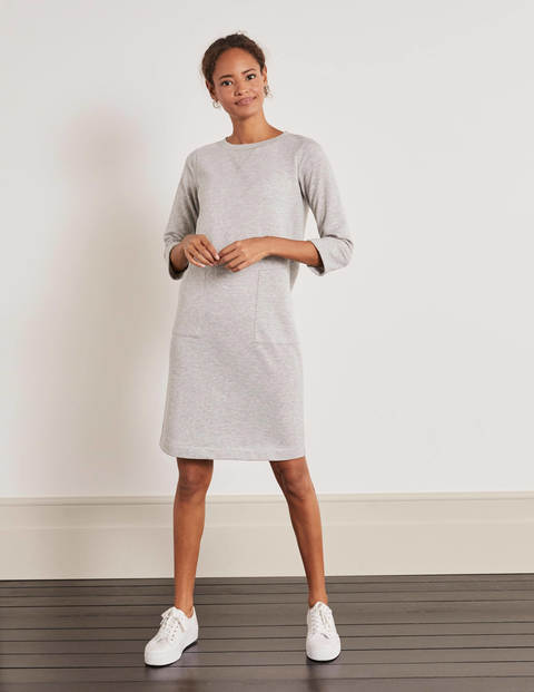 Hannah Sweatshirt-Kleid - Grau Meliert Hannah Sweatshirt-Kleid - Grau Meliert