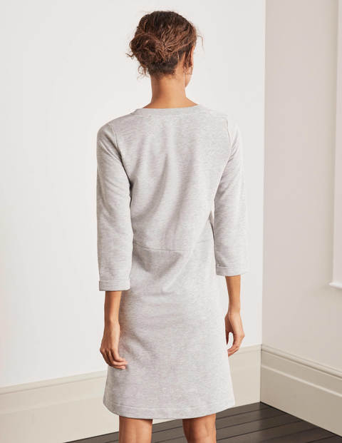 Hannah Sweatshirt-Kleid - Grau Meliert Hannah Sweatshirt-Kleid - Grau Meliert