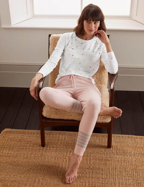 Lorna Baseball Jersey Tee - White and Gold, Polka Dot Lorna Baseball Jersey Tee - White and Gold, Polka Dot
