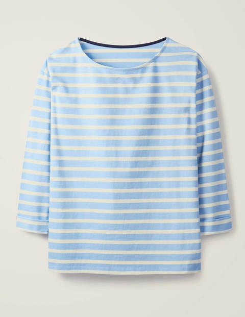 Rosie Jersey Top - Frosted Blue/Ivory Rosie Jersey Top - Frosted Blue/Ivory