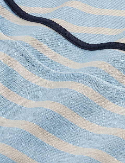Rosie Jersey Top - Frosted Blue/Ivory Rosie Jersey Top - Frosted Blue/Ivory