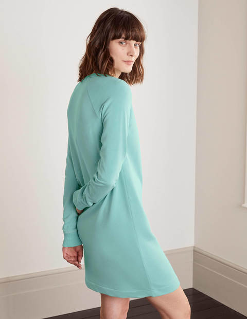 Ava Sweatshirt-Kleid - Eiszapfengrün Ava Sweatshirt-Kleid - Eiszapfengrün