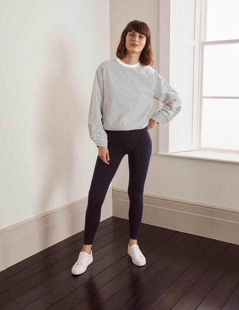 Verity Sweatshirt - Navy/Naturweiß, Schmale Streifen Verity Sweatshirt - Navy/Naturweiß, Schmale Streifen