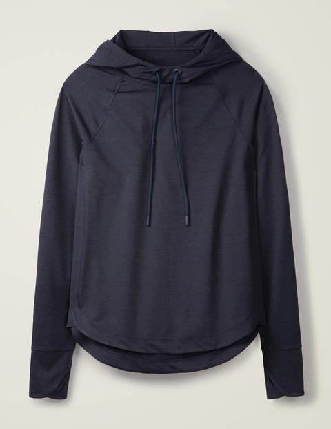 Leah Sportlicher Kapuzenpullover - Navy Leah Sportlicher Kapuzenpullover - Navy