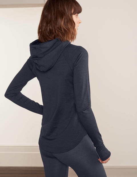 Sweat à capuche Leah sportif - Bleu marine Sweat à capuche Leah sportif - Bleu marine