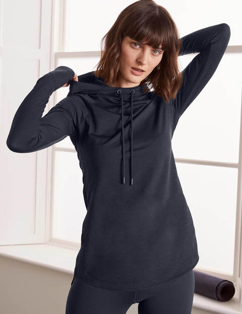 Leah Sportlicher Kapuzenpullover - Navy Leah Sportlicher Kapuzenpullover - Navy