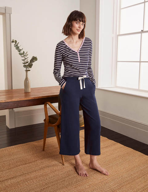 Thelma 7/8-Jogginghose aus Jersey - Navy Thelma 7/8-Jogginghose aus Jersey - Navy