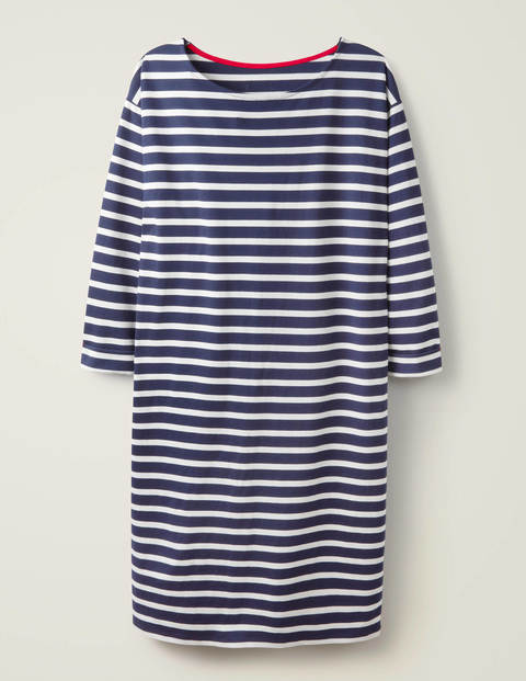 Rosie Jersey Dress - Navy/Ivory Rosie Jersey Dress - Navy/Ivory