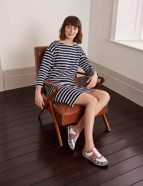Rosie Jersey Dress - Navy/Ivory Rosie Jersey Dress - Navy/Ivory