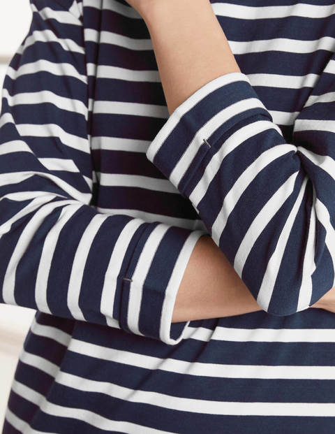 Rosie Jersey Dress - Navy/Ivory Rosie Jersey Dress - Navy/Ivory