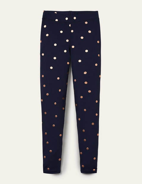 Favourite Leggings - Navy and Gold, Polka Dot Favourite Leggings - Navy and Gold, Polka Dot
