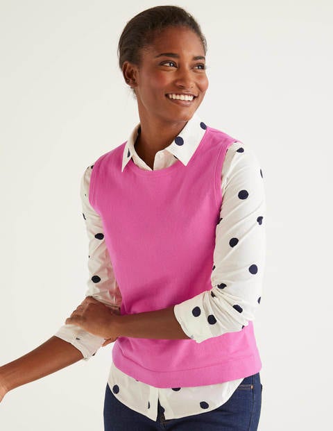 Favourite Cotton Knitted Tank - Berry Sorbet Favourite Cotton Knitted Tank - Berry Sorbet