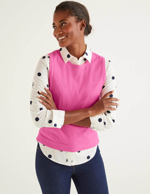 Favourite Cotton Knitted Tank - Berry Sorbet Favourite Cotton Knitted Tank - Berry Sorbet