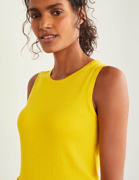 Favourite Cotton Knitted Tank - Maize Favourite Cotton Knitted Tank - Maize