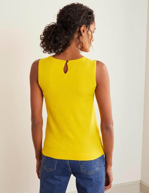Favourite Cotton Knitted Tank - Maize Favourite Cotton Knitted Tank - Maize