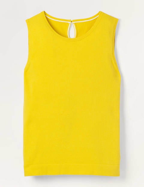 Favourite Cotton Knitted Tank - Maize Favourite Cotton Knitted Tank - Maize