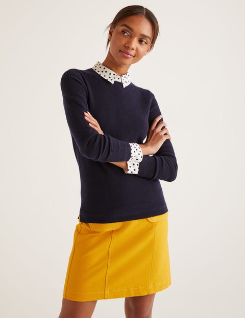 Navy Cashmere Crew Neck Jumper - Navy Navy Cashmere Crew Neck Jumper - Navy