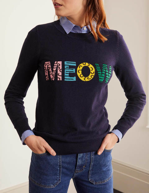Estella Jumper - Navy, Meow Estella Jumper - Navy, Meow
