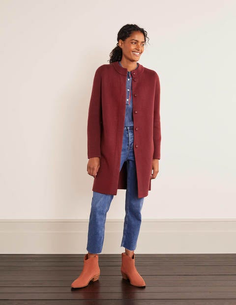 Claudia Coatigan - Maroon Claudia Coatigan - Maroon