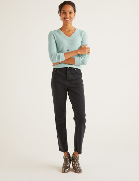Cashmere V-neck Jumper - Mint Cake Cashmere V-neck Jumper - Mint Cake