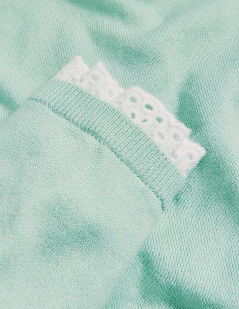 Lincoln Cotton Frill Jumper - Cut Glass Blue Lincoln Cotton Frill Jumper - Cut Glass Blue