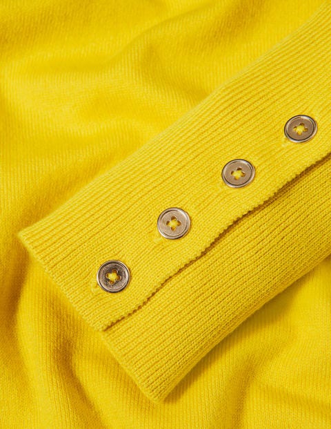Eldon Baumwollpullover mit V-Ausschnitt - Maisgelb Eldon Baumwollpullover mit V-Ausschnitt - Maisgelb