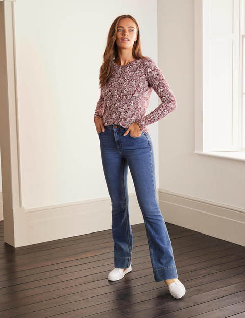 Pull Eldon en coton - Acajou, vague zèbre Pull Eldon en coton - Acajou, vague zèbre