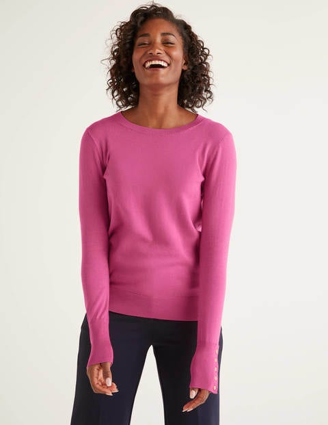 Eldon Cotton Jumper - Berry Sorbet Eldon Cotton Jumper - Berry Sorbet