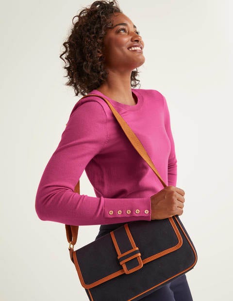 Eldon Cotton Jumper - Berry Sorbet Eldon Cotton Jumper - Berry Sorbet