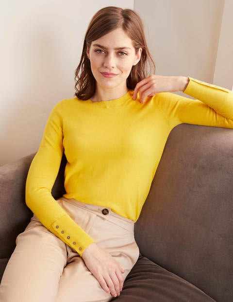 Eldon Cotton Jumper - Maize Eldon Cotton Jumper - Maize