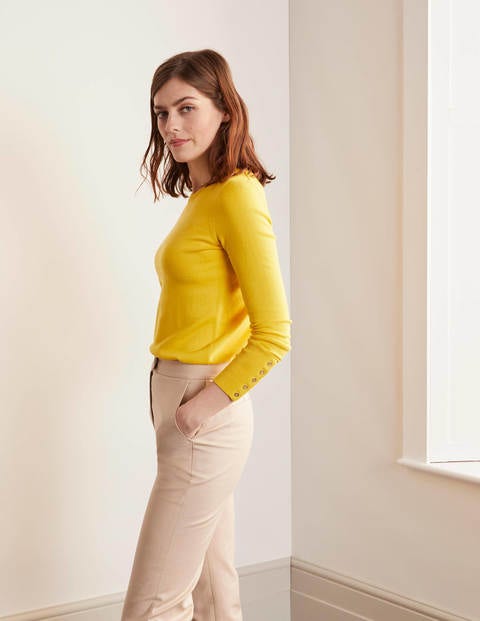 Eldon Cotton Jumper - Maize Eldon Cotton Jumper - Maize