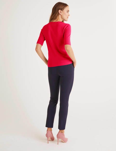 Abingdon Cotton Knitted Tee - Carnival Pink Abingdon Cotton Knitted Tee - Carnival Pink