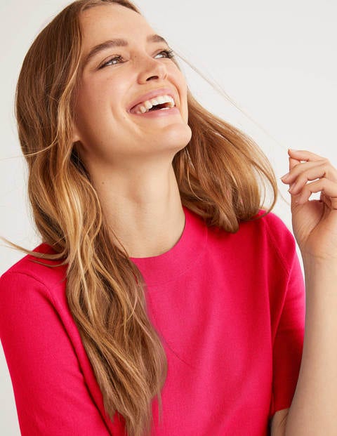 Abingdon Knitted Tee - Carnival Pink Abingdon Knitted Tee - Carnival Pink