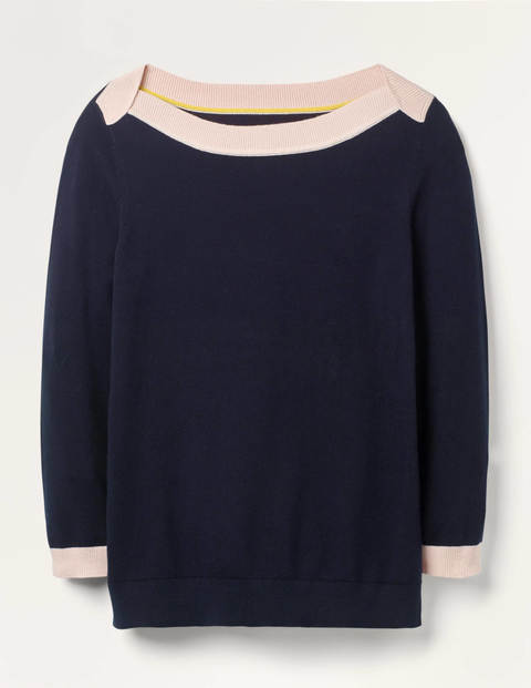 Pull Gloucester en coton - Bleu marine Pull Gloucester en coton - Bleu marine