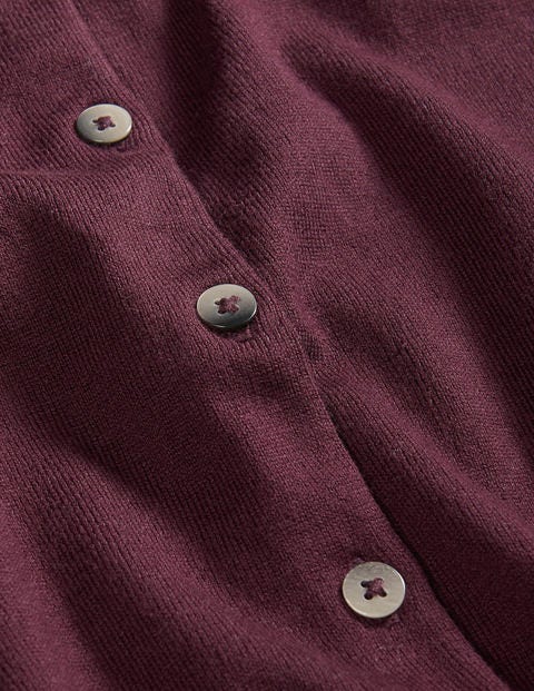 Favourite Crop Cardigan - Maroon Favourite Crop Cardigan - Maroon