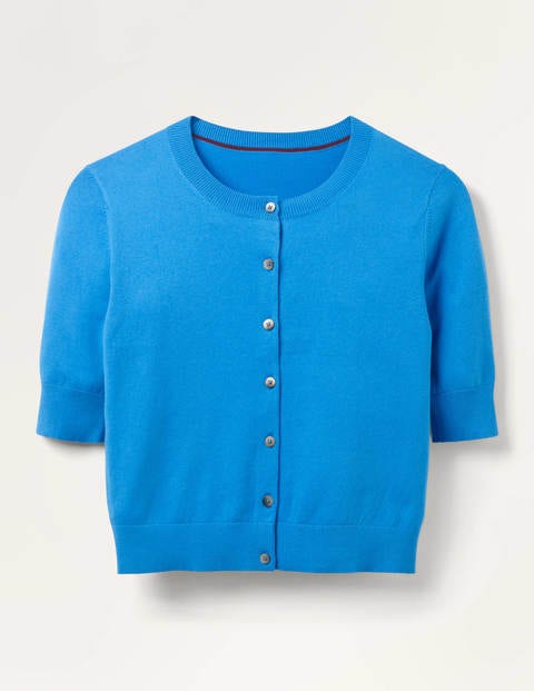 Favourite Crop Cardigan - Moroccan Blue Favourite Crop Cardigan - Moroccan Blue