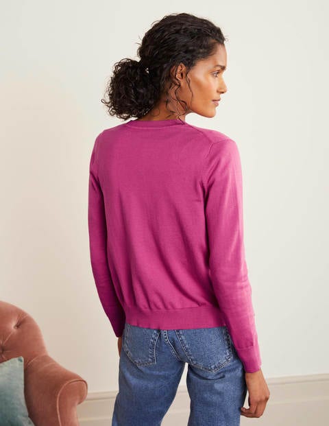 Eldon Crew Cardigan - Berry Sorbet Eldon Crew Cardigan - Berry Sorbet