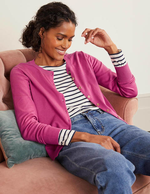 Eldon Crew Cardigan - Berry Sorbet Eldon Crew Cardigan - Berry Sorbet