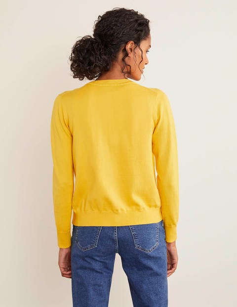 Eldon Crew Cardigan - Maize Eldon Crew Cardigan - Maize