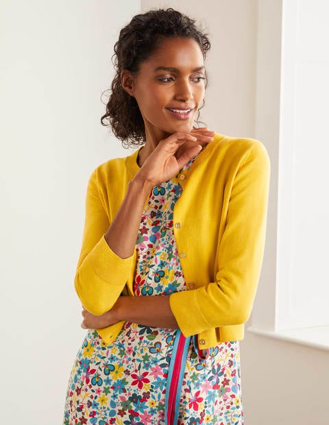 Eldon Cotton Crop Cardigan - Maize Eldon Cotton Crop Cardigan - Maize