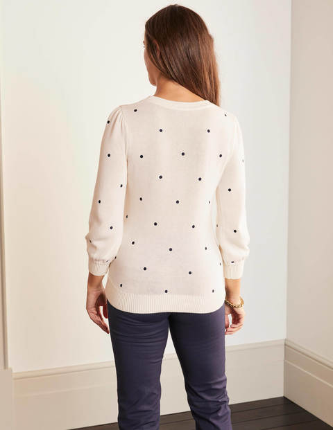 Devon Embroidered Jumper - Ivory Devon Embroidered Jumper - Ivory