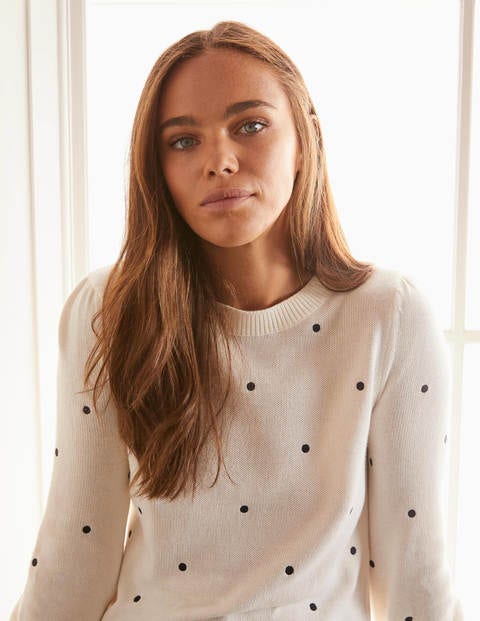Devon Embroidered Jumper - Ivory Devon Embroidered Jumper - Ivory