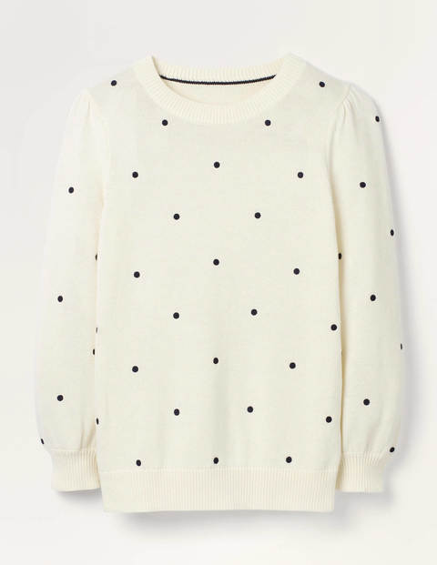 Devon Embroidered Jumper - Ivory Devon Embroidered Jumper - Ivory