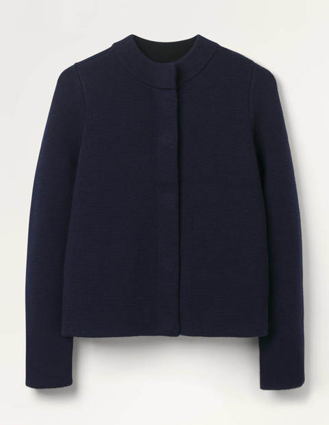 Claudia Cropped Coatigan - Navy Claudia Cropped Coatigan - Navy