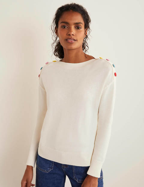 Allendale Button Jumper - Ivory Allendale Button Jumper - Ivory