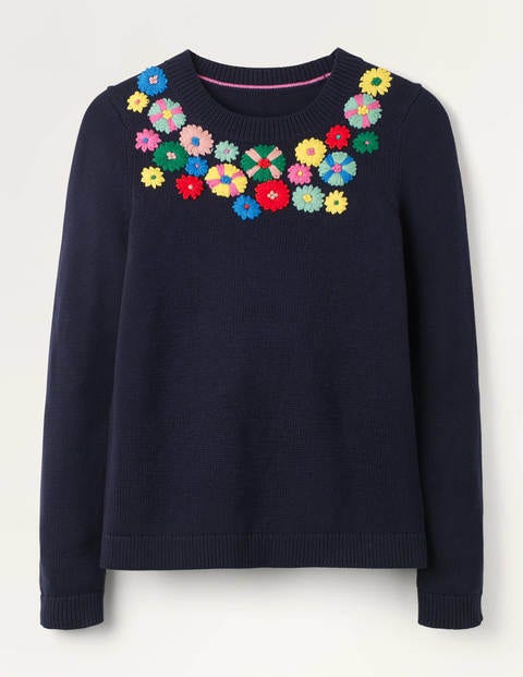 embroidered sweater
