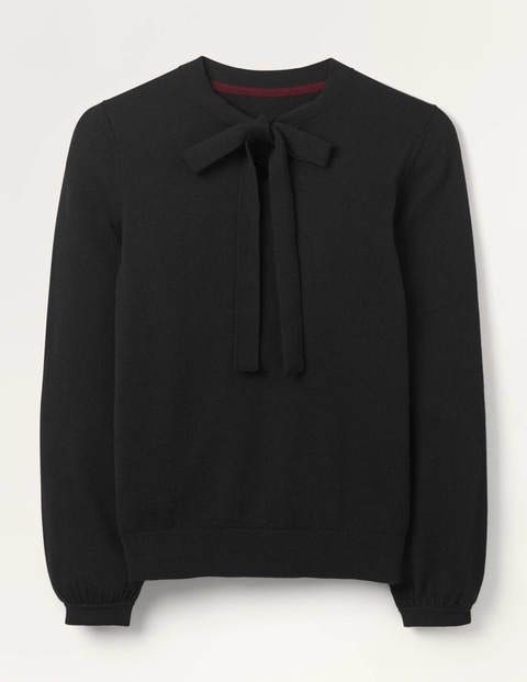 Pull Atholl à nouer - Noir Pull Atholl à nouer - Noir